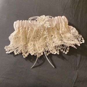 White Lace Garter Belt